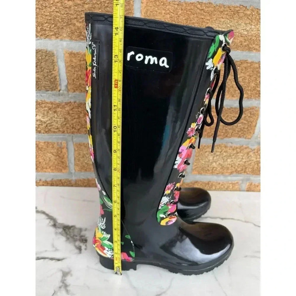 Sadie Robertson Roma tall floral lace boots 7 - Picture 9 of 10